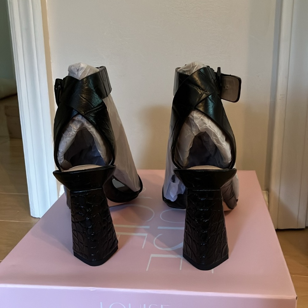 Louise et Cie Black womens sandals size 7 New - Picture 3 of 4